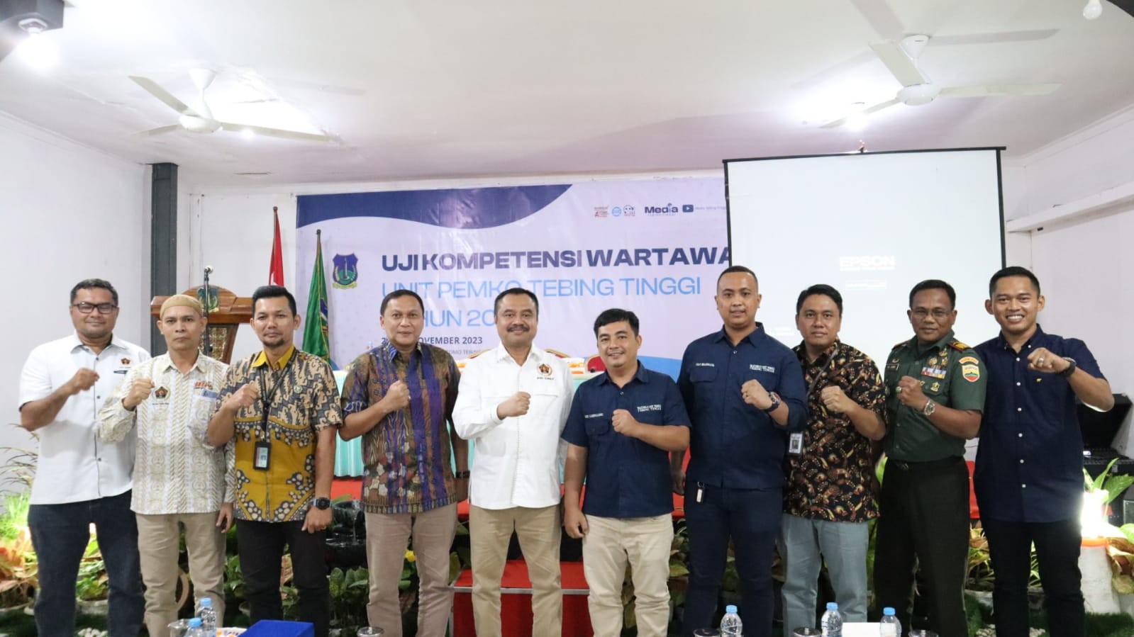 KEPALA DINAS KOMINFO TEBING TINGGI BUKA UJI KOMPETENSI WARTAWAN (UKW) UNIT PEMKO TEBING TINGGI TAHUN 2023